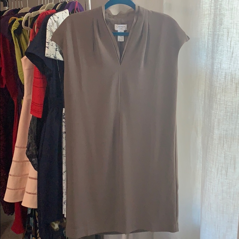 NWT_CARMEN MARC VALVO CAP SLEEVE SHIFT DRESS